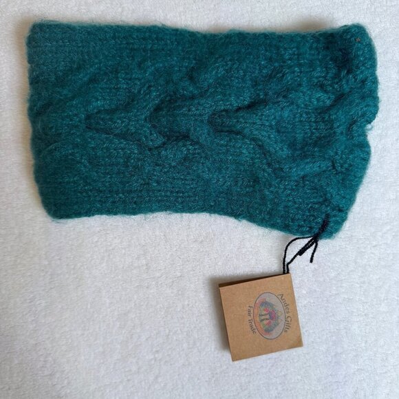 Knited Headband hair band ski hat winter Woman's Soft #1406 - Picture 2 of 2